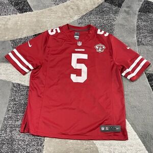 San Francisco 49ers Jersey Mens 2XL Red NFL On Field 75th Anniversary Trey Lance